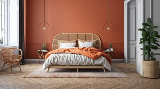 ¿Come dipingere la camera da letto con due colori?