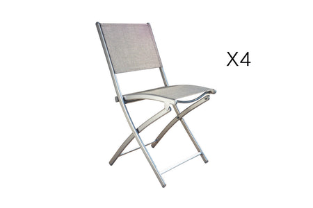 Set di 4 sedie da giardino economiche Molvina