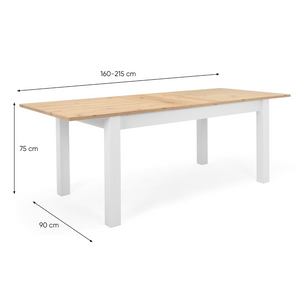 tavolo allungabile in legno Skadar dimensioni Concept-U