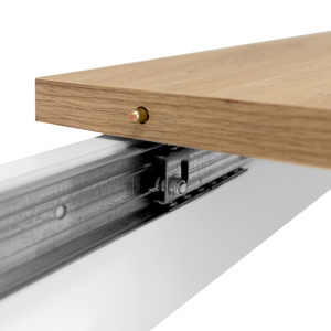 Tavolo allungabile in legno Skadar fondo bianco zoom 2 Concept-U