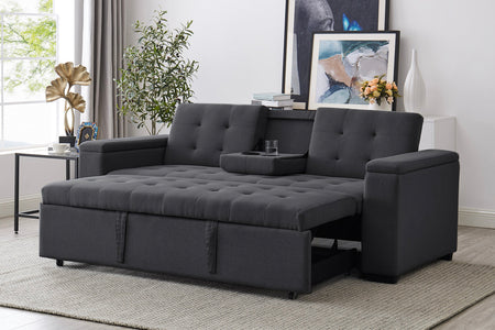 Divano di design Noho trasformabile a 4 posti Grigio scuro