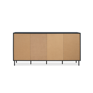 Credenza di design 4 ante Lanzarote Concept U fondo bianco retro