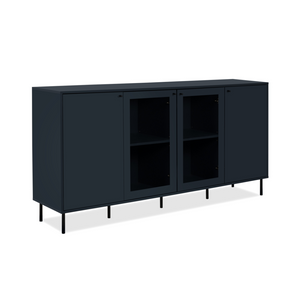 Credenza di design 4 ante Lanzarote Concept U profilo fondo bianco