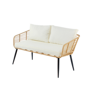 Divano da giardino Sitia 4 posti beige - Concept-U