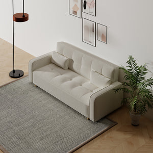 Divano letto a 3 posti con passanti bianchi, Copenhague vista dall'alto concept u