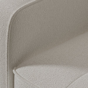 Divano letto a 3 posti in spugna bianca Copenhague Zoom tessuto concept u