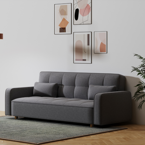 Divano letto in tessuto a 3 posti a Copenhague, atmosfera da 3 quarti grigio