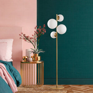 Lampada da terra Candice con 4 sfere dorate - Atmosfera Concept Usine