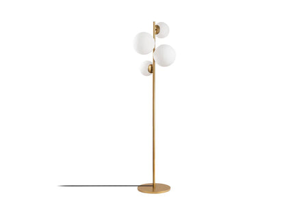 Lampada da terra Candice con 4 sfere dorate - Concept Usine