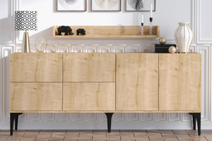 credenza in legno chiaro assen rettangolo