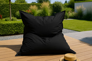 Pouf rettangolare nero di Moku Concept U
