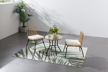 Ambiente rettangolare di mobili da giardino Toledo