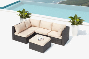 Salotto da giardino modulare beige Milano Concept-U