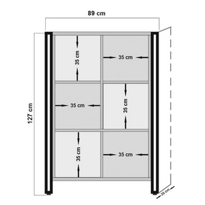 Dimensioni scaffale Erna