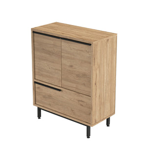 Scarpiera a 3 ante in legno di noce bio confezione da 3 concept u