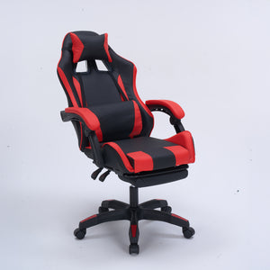 Sedia da gaming Altair con poggiapiedi in rosso concept u