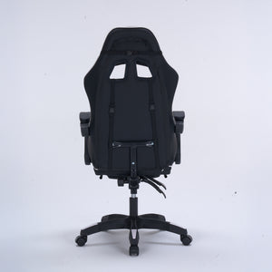 Sedia da gaming Altair con poggiapiedi bianco vista posteriore concept u