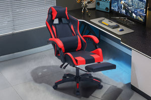 Sedia da gaming Altair con poggiapiedi  rosso ambiente concept u