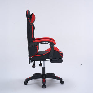 Sedia da gioco con poggiapiedi in rosso profilo Altair Packshot concept u