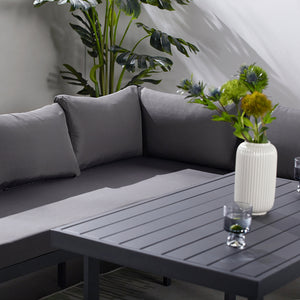 Set di mobili da giardino a 7 posti grigio cuscini Zoom Marbella concept u