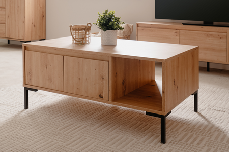 Tavolino industriale con armadi Navi