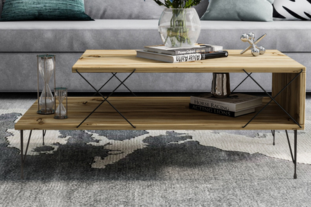 Tavolino rettangolare in legno Boden