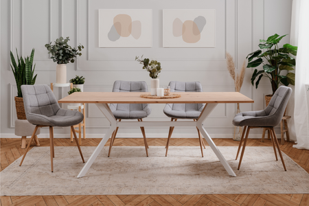 Tavolo Da Pranzo Industriale Miles Rettangolo Ambiente