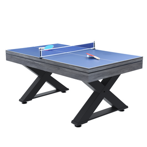 Tavolo Texas multi giochi ping pong grigio