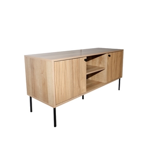 bordo profilato credenza in legno sfondo bianco