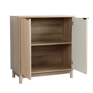 Credenza scandinava 80cm scandi aperta sfondo bianco