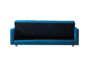 Sofá blu escandinavo convertible de 3 personas 