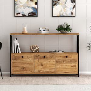 Credenza in legno Fero 3 ante ambiente 2