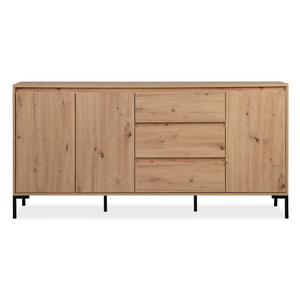 Credenza in legno con armadi e cassetti Navi - fondo bianco 1