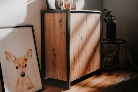 Credenza industriale 80 cm Koto con ripiani rettangolari d'atmosfera Concept-U