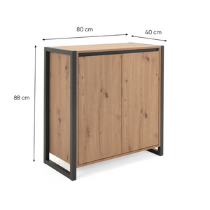 Credenza industriale Ripiani Koto da 80 cm Dimensioni Concept-U