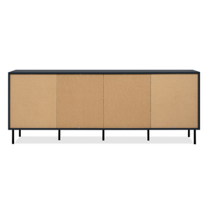 Credenza bassa Lanzarote blu navy 4 ante Concept U retro bianco scuro