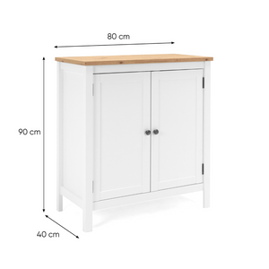 Credenza scandinava con ripiani Skadar Concept U  dimensioni sfondo bianco