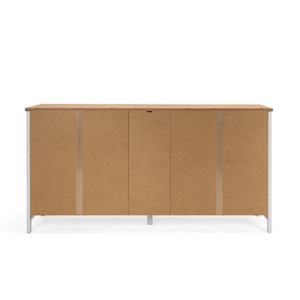 Credenza scandinava con ante e cassetti fondo bianco Concept U