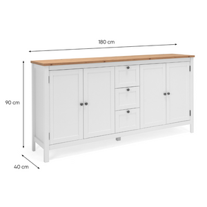 Ante e cassetti della credenza scandinava Dimensioni Concept U