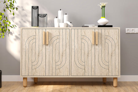 credenza 4 porta travertino rody atmosfera concept u