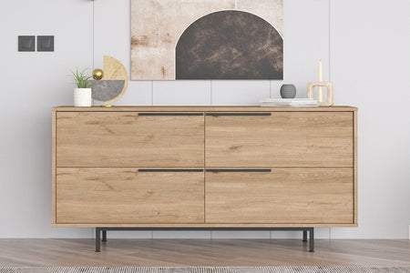 credenza a 4 porte in legno con atmosfera Abey concept u