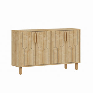 credenza grafica a 4 ante vinci in legno packshot 3 quarti concept u