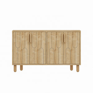 credenza grafica a 4 ante vinci in legno packshot frontale concept u