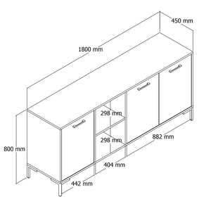 credenza legno rovere armadi aura dimensioni concept u