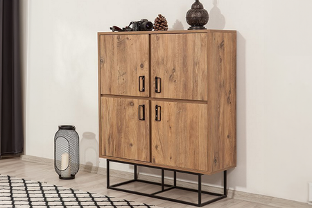 credenza rettangolare in legno d'epoca Bresov concept u