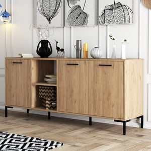 credenze in legno di rovere aura 3 quarti concept u