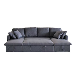 divano angolare grigio scuro mahe sfondo bianco concept u
