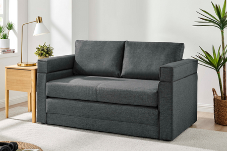 Divano convertibile grigio 2 posti Edimbourg