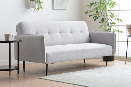 Divano convertibile grigio dritto a 3 posti Berne