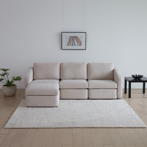 Divano modulare beige Konekt ambiente 4 posti Concept Usine